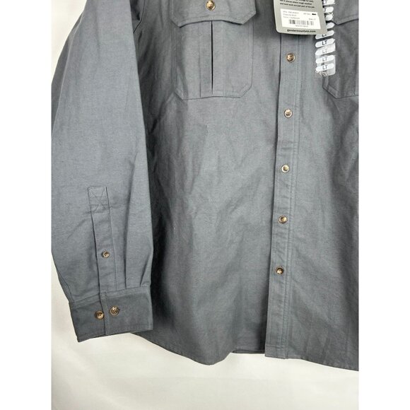 Guide Series Mens LT Chamois Shirt Castlerock Gray Long Sleeve Button-Up Durable - Picture 6 of 14
